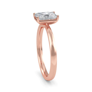 Radiant Cut Elevated Cathedral Solitaire Engagement Ring 1.0 ct