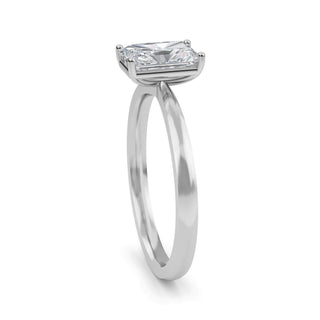 Radiant Cut Elevated Cathedral Solitaire Engagement Ring 1.0 ct