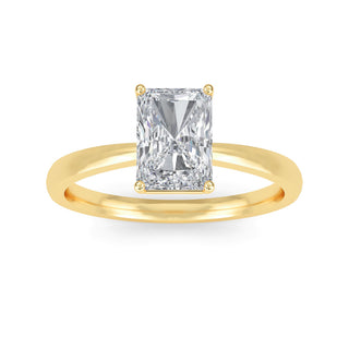 Radiant Cut Elevated Cathedral Solitaire Engagement Ring 1.0 ct