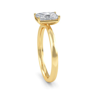 Radiant Cut Elevated Cathedral Solitaire Engagement Ring 1.0 ct