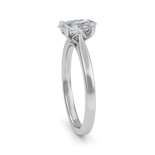 Marquise Cut Cathedral Solitaire Engagement Ring 0.75 ct