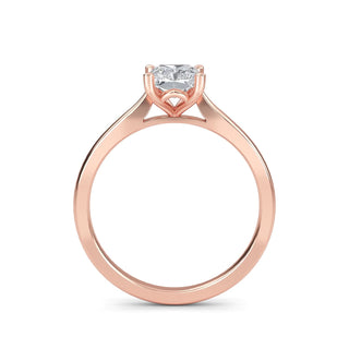 Radiant Cut Cathedral Solitaire Engagement Ring 1.0 ct