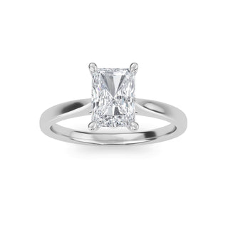 Radiant Cut Cathedral Solitaire Engagement Ring 1.0 ct