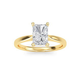 Radiant Cut Cathedral Solitaire Engagement Ring 1.0 ct