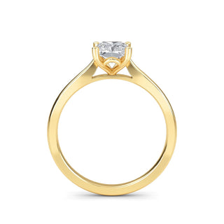 Radiant Cut Cathedral Solitaire Engagement Ring 1.0 ct