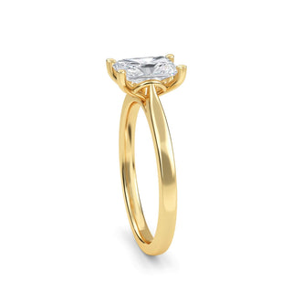 Radiant Cut Cathedral Solitaire Engagement Ring 1.0 ct