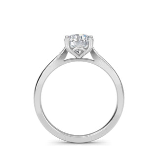 Round Cut Classic Cathedral Solitaire Engagement Ring 1.0 ct