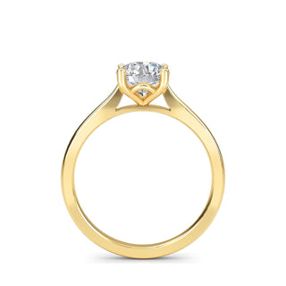 Round Cut Classic Cathedral Solitaire Engagement Ring 1.0 ct