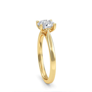 Round Cut Classic Cathedral Solitaire Engagement Ring 1.0 ct