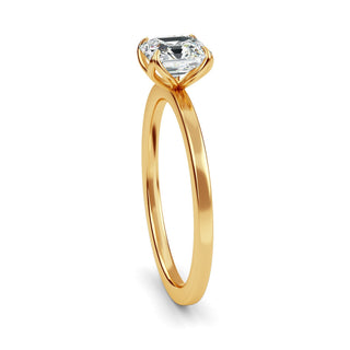 Asscher Cut Floating Solitaire Engagement Ring 1.0 ct