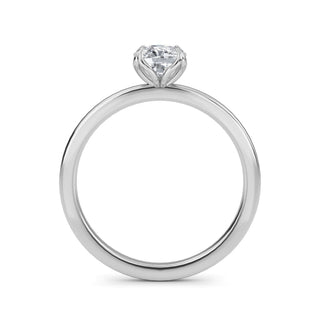 Cushion Cut Tulip Solitaire Engagement Ring 1.0 ct