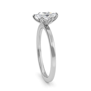 Marquise Cut Petal-Prong Solitaire Engagement Ring 0.5 ct