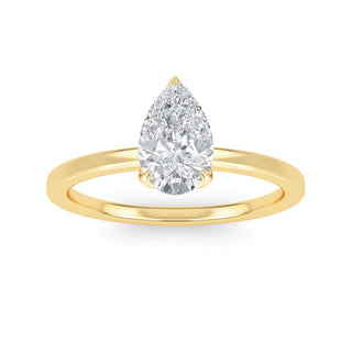 Pear Cut Solitaire Engagement Ring 1.5 ct