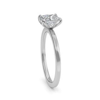 Princess Cut Petal-Prong Solitaire Engagement Ring 1.0 ct
