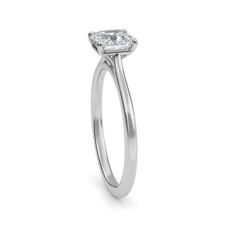 Asscher Cut Minimal Solitaire Engagement Ring 1.0 ct