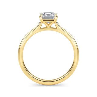 Asscher Cut Minimal Solitaire Engagement Ring 1.0 ct
