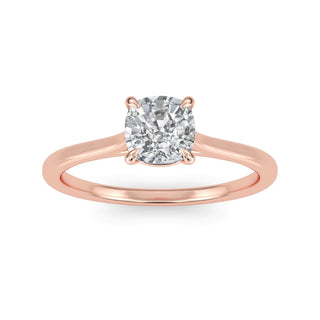Cushion Cut Solitaire Engagement Ring 1.0 ct