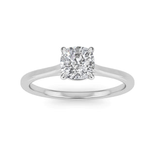 Cushion Cut Solitaire Engagement Ring 1.0 ct