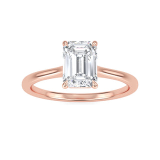 Emerald Cut Classic Solitaire Engagement Ring 1.0 ct