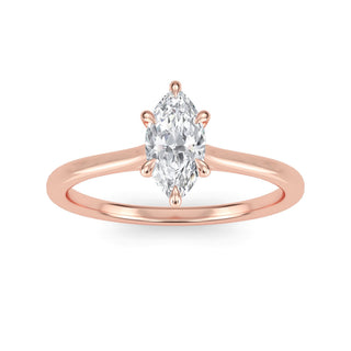 Marquise Cut Solitaire Engagement Ring 0.5 ct