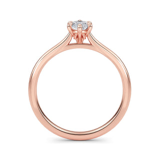 Marquise Cut Solitaire Engagement Ring 0.5 ct