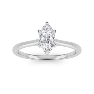 Marquise Cut Solitaire Engagement Ring 0.5 ct