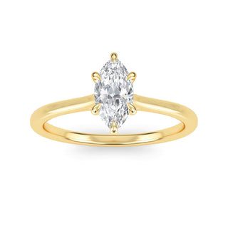Marquise Cut Solitaire Engagement Ring 0.5 ct