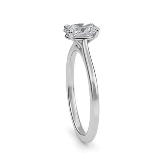 Oval Cut Refined Solitaire Engagement Ring 1.0 ct