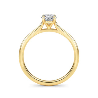 Oval Cut Refined Solitaire Engagement Ring 1.0 ct