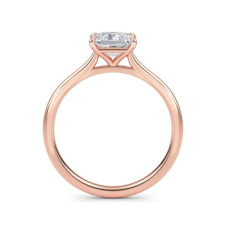 Princess Cut Refined Solitaire Engagement Ring 1.0 ct