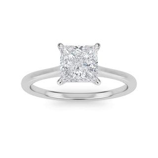 Princess Cut Refined Solitaire Engagement Ring 1.0 ct