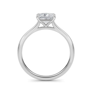 Princess Cut Refined Solitaire Engagement Ring 1.0 ct
