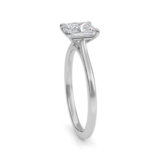 Princess Cut Refined Solitaire Engagement Ring 1.0 ct