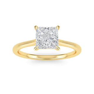 Princess Cut Refined Solitaire Engagement Ring 1.0 ct