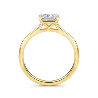 Princess Cut Refined Solitaire Engagement Ring 1.0 ct