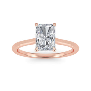 Radiant Cut Refined Solitaire Engagement Ring 1.0 ct