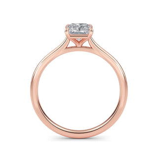 Radiant Cut Refined Solitaire Engagement Ring 1.0 ct