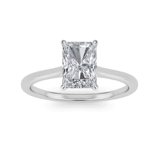 Radiant Cut Refined Solitaire Engagement Ring 1.0 ct