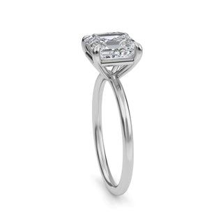 Asscher Cut Bezel-Style Solitaire Engagement Ring 1.5 ct