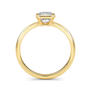 Emerald Cut Modern Double-Claw Solitaire Engagement Ring 1.0 ct