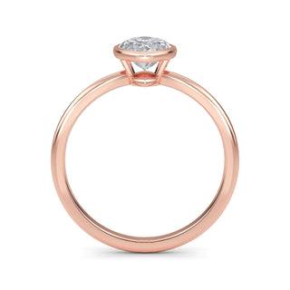 Marquise Cut Refined Solitaire Engagement Ring 1.0 ct