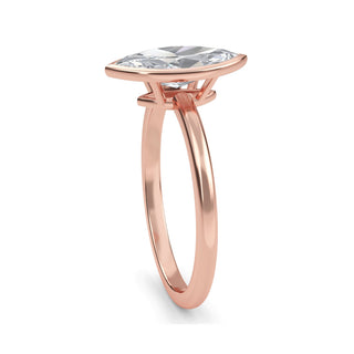 Marquise Cut Refined Solitaire Engagement Ring 1.0 ct