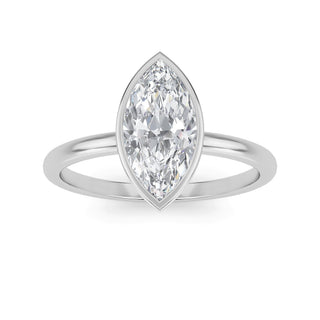 Marquise Cut Refined Solitaire Engagement Ring 1.0 ct