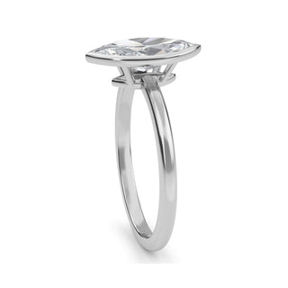 Marquise Cut Refined Solitaire Engagement Ring 1.0 ct