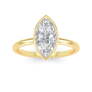 Marquise Cut Refined Solitaire Engagement Ring 1.0 ct