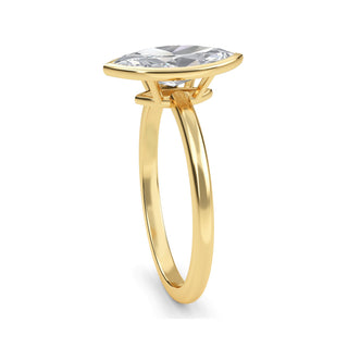 Marquise Cut Refined Solitaire Engagement Ring 1.0 ct