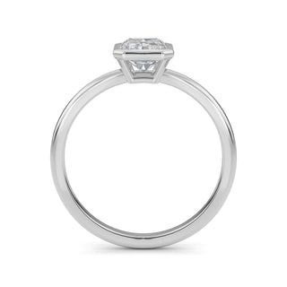 Radiant Cut Bezel-Style Solitaire Engagement Ring 1.0 ct