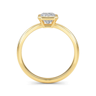 Radiant Cut Bezel-Style Solitaire Engagement Ring 1.0 ct