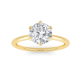 Round Cut Six-Prong Classic Engagement Ring 1.5 ct