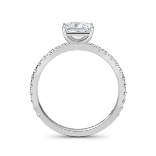 Princess Cut Refined Pavé Engagement Ring 1.0 ct